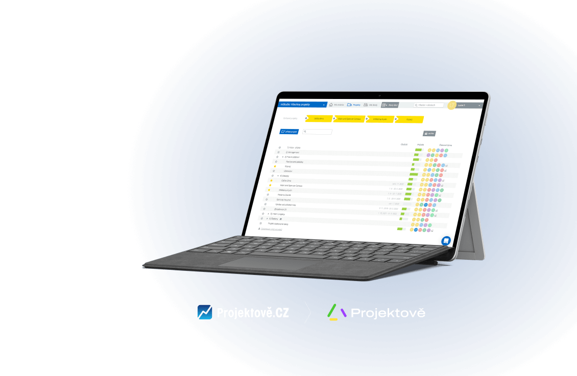 Aplikácia pre riadenie projektov Projektově