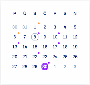 Kalendár s termínmi úloh
