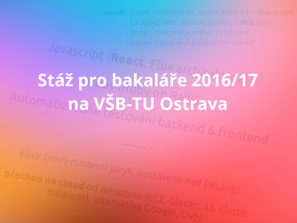 Stáže pre študentov 2016/17